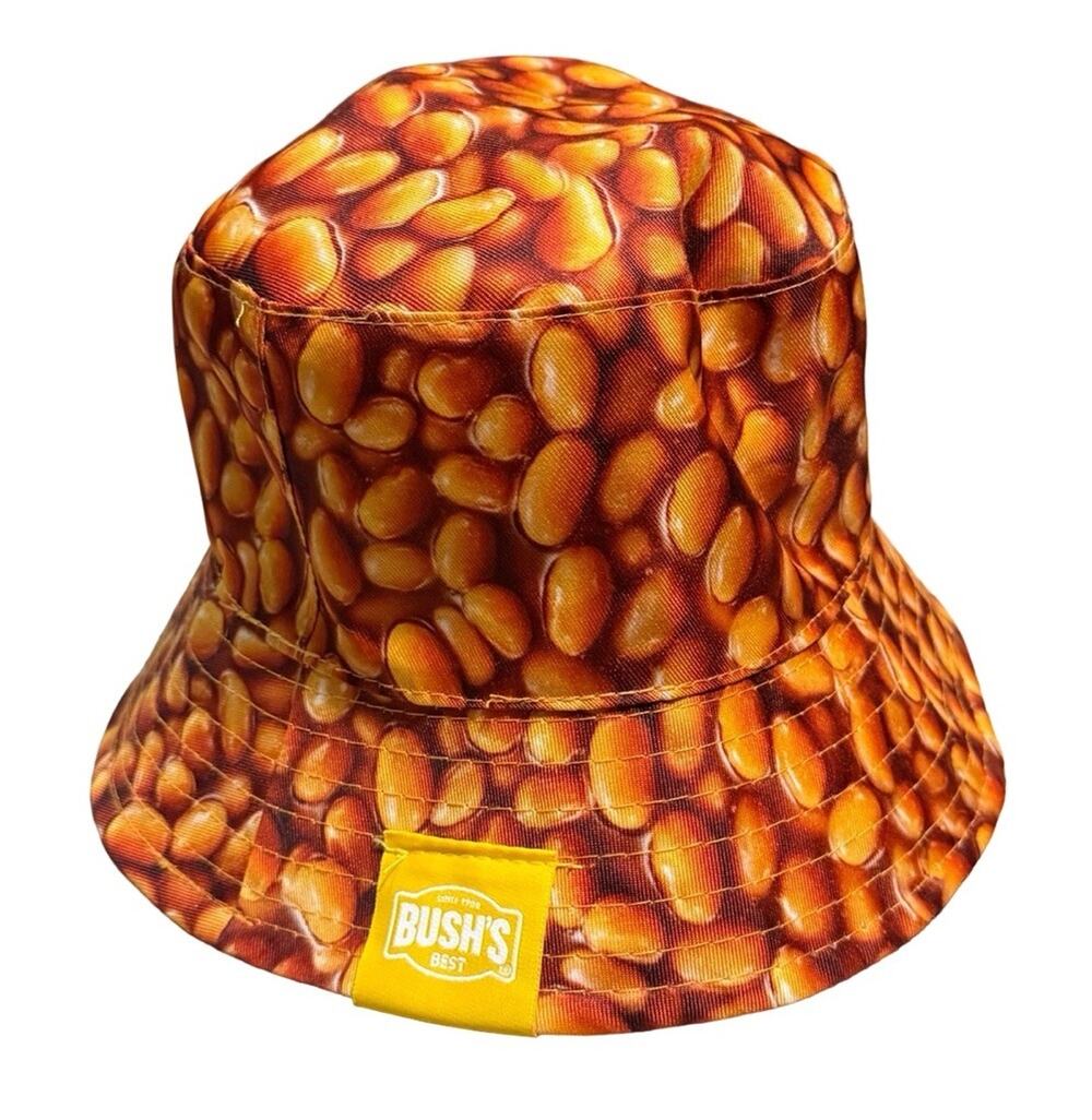 Bush’s Best Baked Beans Bucket Hat Novelty Food Promo Advertising One Sizev